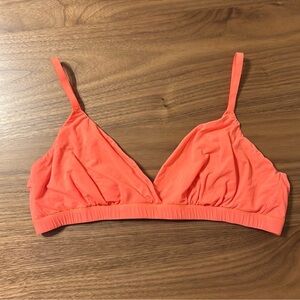 Skims Neon Orange Bralette Size XL